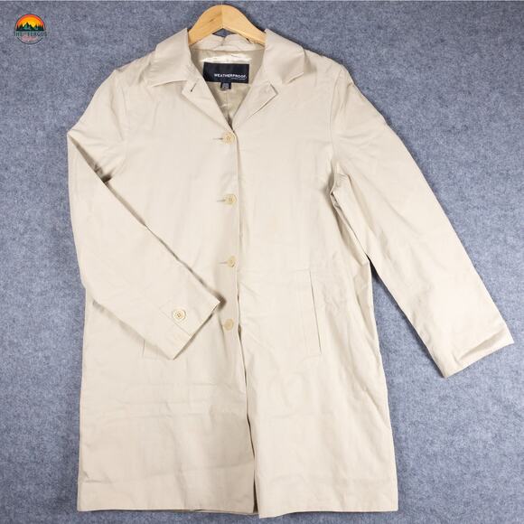 Weatherproof Jackets & Blazers - Weatherproof Garment Company Button Front Overcoat Ivory Women's Size Medium